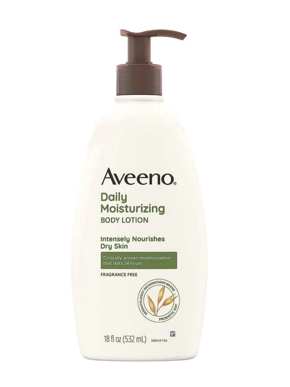 Aveeno Daily Moisturizing Body Lotion - White with Brown Pump - NEW